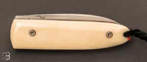  Couteau " Monterey " par Citadel - Os de buffle scrimshaw et Böhler N690Co