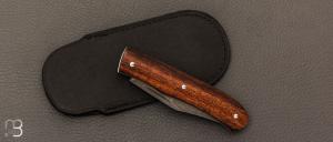  Couteau " Slipjoint 2 lames " custom  par Nicolas Couderc - Bois de fer d'Arizona et 14c28N