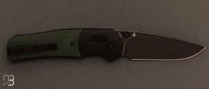 Couteau " VAULT " Micarta de QSP design Jacob Lundquist - QS157-B2