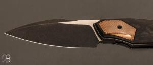   Couteau  "  Davless Superconductor " liner lock par CKF Knives et David LESPECT