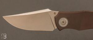   Couteau Front-flipper custom Titane et RWL34 de Berthelemy Gabriel - La Forge Agab