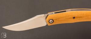    Couteau  "  Stan " custom par Maxime Belzunce - Micarta et lame en RWL34