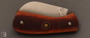  Couteau  "  Tarasque " custom de David Margrita - Mbull Knives - Micarta vintage et 14c28N