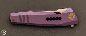  Couteau  "  Company WE603C " WE KNIFE - Purple Titanium et S35VN