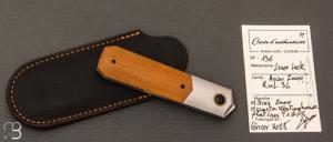    Couteau  "  Barlow " custom par Romain Lopez - Micarta Westinghouse et RWL34