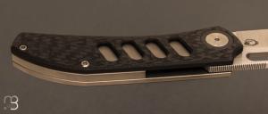   Couteau  " Chevron " par YAN Knives - Titane et lame en Magnacut