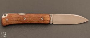    Couteau Editions G " Le Gentleman "  Micarta par Eric Parmentier