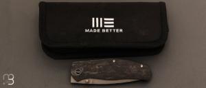  Couteau " Esprit WE20025A-A " WE KNIFE - Marble Carbon Fiber et CPM 20CV