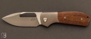  Couteau Field Duty par Liong Mah - Burlap Micarta et S90V 