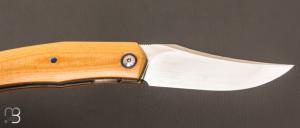    Couteau  "  Stan " custom par Maxime Belzunce - Micarta et lame en RWL34