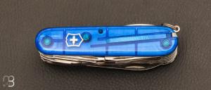 Couteau Suisse Victorinox Swisschamp Bleu Translucide