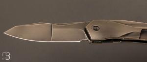    Couteau " Solid WE22028-6 " WE KNIFE - Gray Titanium Polished et CPM 20CV