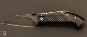 Couteau "Warthog " 4/4 custom srie limite par Torpen Knives - Jrme Hovaere - Fibre de carbone et CPM CRU-WEAR