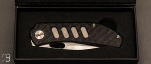   Couteau  " Chevron " par YAN Knives - Titane et lame en Magnacut