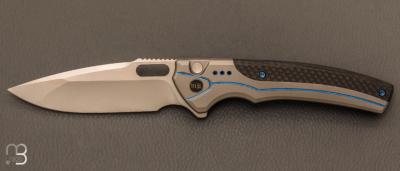 Couteau  "  Exciton WE22038A-3 " WE KNIFE - Gray Titanium et CPM 20CV