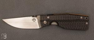  Couteau  "  Sika  " custom par Torpen Knives - Jrme Hovaere - Fibre de carbone et D2