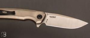   Couteau " ZT0044 Button lock " par ZERO TOLERANCE - CPM S45VN et titane