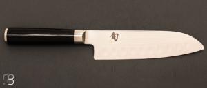 Couteau japonais de cuisine kai shun classic Santoku 165 mm, lame alvéolée DM.0718