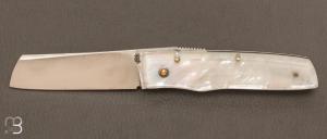 Couteau de poche Pimontais de Richard Ciachera - Nacre & XC75
