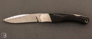   Couteau " 1820 Berthier " par Charles Bennica - G10 et Damasteel