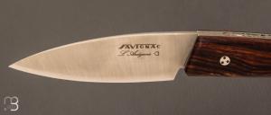 Couteau " Ariégeois " par la Coutellerie Savignac - Bois de fer et lame 14C28N