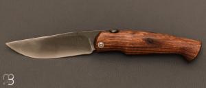 Couteau " Piémontais "  par Mickael Moing - Bois de fer et lame forgée 100Cr6