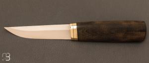 Couteau " Puukko " Custom Nordique de Pekka Tuominen - Micarta et lame en RWL34