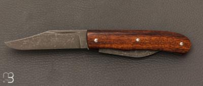  Couteau " Slipjoint 2 lames " custom  par Nicolas Couderc - Bois de fer d'Arizona et 14c28N