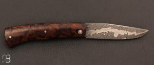    Couteau  "  Talar " custom par Anthony Brochier - Ironwood et lame damas