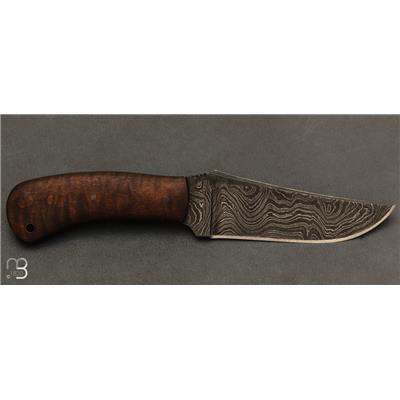 Daniel Winkler fixed-blade knife - Maple and damascus blade - Buy