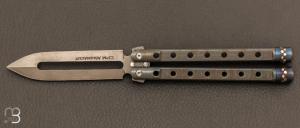   Balisong  "  Bali Balo " custom par Torpen Knives - Jrme Hovaere - Titane et Magnacut