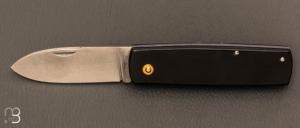  Couteau  "  Bouledogue " custom de poche par Eric Albert - G-10 et acier C130