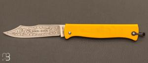  Couteau  " Douk-Douk " de poche Color jaune GM par Cognet - Nouvelle Version