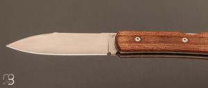    Couteau Editions G " Le Gentleman "  Micarta par Eric Parmentier