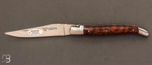   Couteau  "  Laguiole Aubrac " manche en amourette 12cm