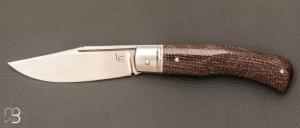  Couteau " Pice unique " custom par Laurent Gaillard - Micarta et 14c28N