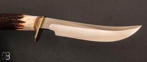 Couteau droit Randall N°4 - 6" "Big Game and Skinner" - Cerf Sambar