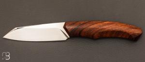   Couteau droit custom par Mathis Poujol - Bois de fer et RWL-34