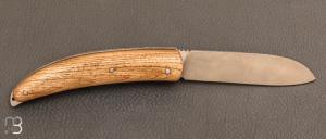 Couteau " L'Aurhalpin  "  par la coutellerie Dubesset - Châtaignier et 14C28
