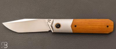    Couteau  "  Barlow " custom par Romain Lopez - Micarta Westinghouse et RWL34