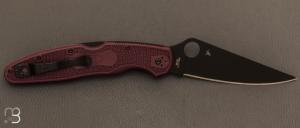   Couteau  " Police 4 Burgundy " SPRINT RUN 2024 par Spyderco - C07BGBKP4