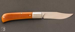    Couteau " Slipjoint" pliant fait main par Thierry Chevron - Micarta Westinhouse et RWL-34