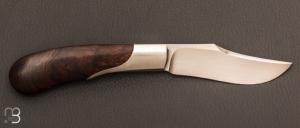   Couteau  " Trappeur trapu " custom de Jean Baptiste Leveque - Ironwood et RWL-34