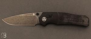 Couteau " VAULT " Micarta de QSP design Jacob Lundquist - QS157-A2