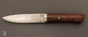  Couteau droit par Thierry Chevron - Wootz et bois de fer