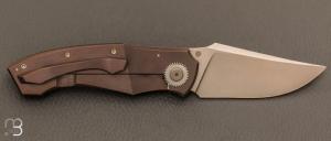   Couteau Front-flipper custom Titane et RWL34 de Berthelemy Gabriel - La Forge Agab