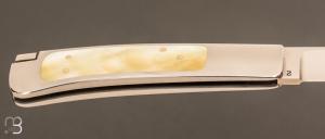  Couteau " Interframe  " Yellow pearl par Ron Lake