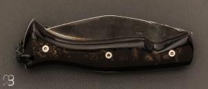 Couteau "    Kukri    " Citadel Liner-Lock - Corne de buffle