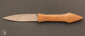Couteau " L'Oegopsyde " fait main par Laraud Blade  - Platane et 14C28