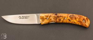 Couteau " Le Vosgien " en marronnier stabilis par Jol Grandjean